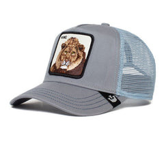 Goorin Bros Trucker Hat 'The King Lion' Grey