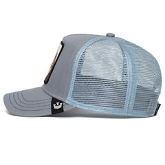 Goorin Bros Trucker Hat 'The King Lion' Grey