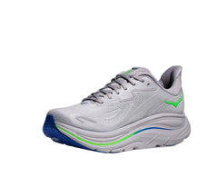 Hoka Clifton 10 Ash Grey Neon Green Men's