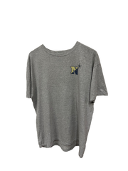Vintage US Navy Basketball Sports T-shirt Grey Large