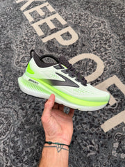 Brooks Glycerin 23 White Phantom Green Gecko Men's