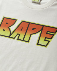 Men's Bape Kiss Logo T-Shirt Ivory