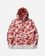 Men's ABC Camo 2nd Shark Full Zip Hoodie Pink