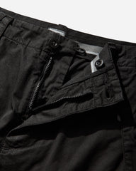 Men's Cotton Gabardine Cargo Pants Black