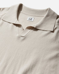 Men's Cotton Crepe Shortsleeve Polo Frozen Dew