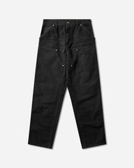 Men's Double Knee Pants Black (Grind Washed)