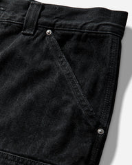 Men's OG Double Knee Shorts Snake Camo / Black (Heavy Stone Wash)