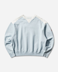 Men's Panel Shoulder Crewneck Sweatshirt Blue