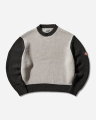 Men's Coloured Cotton Knit Sweater Grey