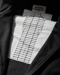 Men's Attached Hood Zip Up Fleece Jacket Black