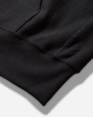 Men's Made in USA Reverse Weave Zipped Hoodie Black