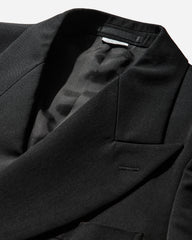 Men's Double-Breasted Cropped Blazer Black