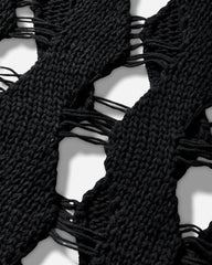 Men's Cut-Out Sweater Black