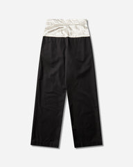 Men's Contrast Waist Pants Black