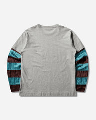 Men's Contrast Sleeves T-Shirt Grey Melange