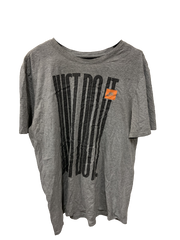 Vintage Nike Slogan Just Do It Grey T-Shirt X-Large