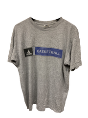 Vintage Grey Adidas Basketball T-shirt Medium