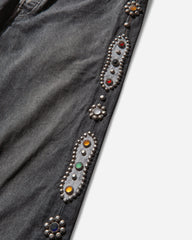Men's 14oz Denim 5P Monkey Cisco (Studs) Black