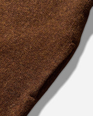 Men's 5G Wool Bone Hooded Sweater Brown