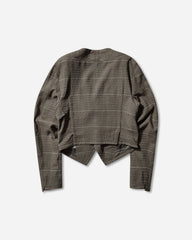 Men's Andras Tailored Jacket Taupe Check