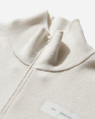 Men's Half-Zip Knit Top Off White