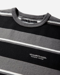 Men's Border Longsleeve T-Shirt Grey