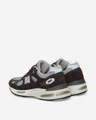 MADE in UK 991v2 Sneakers Licorice / Lavender Grey / Douglas Fir