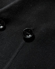 Men's Double Breasted Wool Coat Black