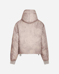 Men's Cropped Hood Bomber Jacket Foliage Print