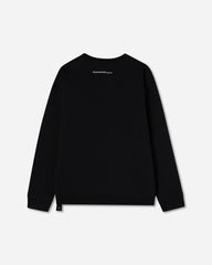 Men's Bird Loose Fit Crewneck Sweatshirt Black