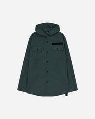 Men's Hooded Shirt Dark Green