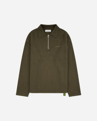 Men's Knit Polo Military Green