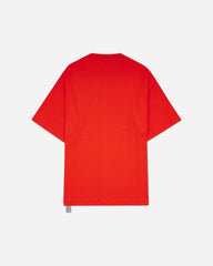 Men's Apple Print Oversized Fit T-Shirt Red