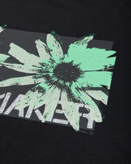 Men's Flower Print Regular Fit T-Shirt Black