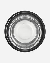 Keep Dancing Dog Bowl Metal Silver