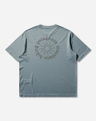 Men's Capilene Cool Daily Shirt Spoke Stencil Blue Sage