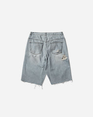 Long Zipper Shorts Blue