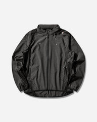 Men's Numb Pinstriped Hooded Wind Jacket Black