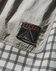 Men's Aaair FloWeave Printed Check Elasticated Waistband Pants White