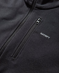 Men's FuzzFleece Half‑Zip Sweatshirt Black