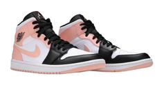 Jordan 1 Mid Arctic Orange Black Toe Men's