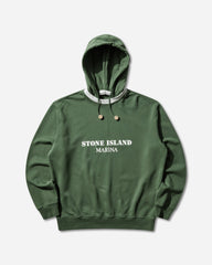Men's Marina Oversized Fit Cotton Fleece Hoodie Quartz Green