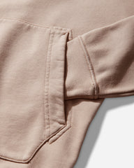 Men's Organic Cotton Fleece Zip Hoodie Chalk Pink