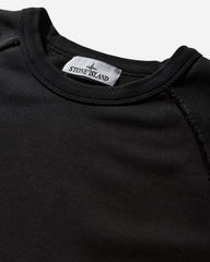 Men's Organic Cotton Fleece Oversized Crewneck Sweatshirt Black