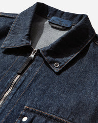 Men's Indigo Denim-Rinsed Overshirt Blue Rinse