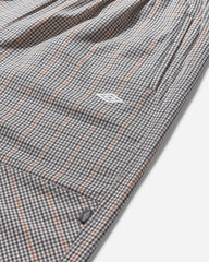 Men's Checked Double Knee Pants Brown / Black Check