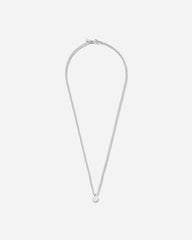 Logo Brass Necklace Silver