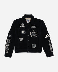 Men's Avirex Suede Trucker Jacket Black