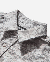 Men's Digital Camo Jacquard Longsleeve Shirt White