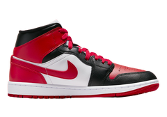 Nike Air Jordan 1 Mid Alternate Bred Toe Women's